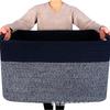 Cesta para ropa sucia de cuerda de algodón Xinyide, cesta de almacenamiento de cuerda de algodón de calidad de Amazon, cesta popular para guardar ropa de cuerda de algodón.