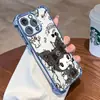 Funda para Teléfono con Estampado de Dibujos Animados Kuromi Manzana Pintada 17 Marco Electrochapado Iphone18Promax Linda Cubierta Protectora