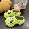 Zuecos Médicos de Enfermera para Mujer, Nuevo Modelo Verano 2025, Aumentadores de Altura con Suela Gruesa de PVC, Medias Zapatillas para Playa y Quirófano para Damas
