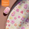 Tomoni Adesivos de Nail Art Fino e Resistente Ins Explosivo Papelaria Japonesa Adesivos de Unhas Infantis Adesivos de Gato Casa de Neve Adesivos de Nail Art
