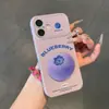Capa de Celular Temática de Frutas em Inglês Adequada para Apple 17 Pro Max e iPhone 16 Pro, Capa de Celular com Janela em Formato de Coração