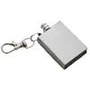 Cilindro cuadrado metálico llave de fuego carcasa de acero inoxidable diez mil cerillos juego para fumar (incluyendo accesorios pequeños)