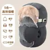 Gorro de Invierno para Ciclismo, Cálido y a Prueba de Viento, Máscara Facial Completa con Forro de Felpa, Protección Gruesa para las Orejas, Gorro Lei Feng de Algodón para Hombre, para Mujer