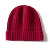 Nuevos Gorros de Punto para Otoño e Invierno en Stock, Gorros de Cachemir Tejido para Mujer, Gorros Básicos de Canalé para Hombre