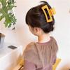 Pinza para el pelo retro esmerilada de primavera y verano, horquilla de color caramelo, pinza para el pelo, pinza para la espalda, accesorio para el pelo recogido de baño para mujer