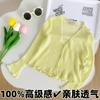 Cárdigan de Punto para Niñas Niños 2025 Suave y Transpirable Camisa de Aire Acondicionado para Niñas Elegante de Verano Fina Camisa de Protección Solar para Bebés
