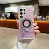 Funda de teléfono magnética con degradado Traveler para Samsung S24ULTRA comercio exterior A54 soporte A55 moda A13
