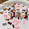 Joias para Nail Art Desenho Animado Borboleta Gravata Borboleta Maillard Misto Estéreo Estampa de Leopardo Doce Cool Borboleta Resina Nail Art Acessórios de Diamante