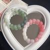 Cuerda de mano de garra de gato MengMeng alrededor del dedo suave azul degradado rosa melocotón amantes estudiantes hielo a través de pulsera de juego de texto de mano joyería
