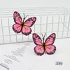 Mariposa 3D Cabeza de Flor Grande Tocado Tela Simulación Pasador DIY Estilo Antiguo Hanfu Accesorio para el Cabello Fotografía de Boda Flor Decorativa