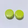 Verniz de acrílico para assar bolos redondos, fatia de leite de bolo, contas com furo reto, contas para bijuteria DIY, corrente para celular feita à mão, pendente para carro, acessórios para bolsa de sapatos