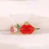 Acessórios DIY de Liga Metálica Esmaltada Transfronteiriços Coleção Coração Rosa Dia dos Namorados Brincos Colares Acessórios de Joias Atacado