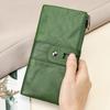Cartera Marute Antimagnética Retro de Cuero Larga Clutch para Mujer de Alto Nivel Multifunción Cartera de Piel de Vacuno de Capa Superior