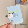 Pinza para el pelo tipo lazo estilo coreano, pasador elegante y exquisito para mujer, linda pinza de cocodrilo de lunares para flequillo lateral, accesorio para el cabello