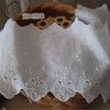 Encaje de bordado con hilo de algodón y base de algodón unilateral, materiales decorativos para coser ropa, accesorios para faldas de muñecas DIY
