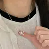 Colar de Flor Grande Estilo Coreano para Mulheres, Novo Design de Nicho, Moderno, Simples, Luxo Leve, Corrente de Clavícula Versátil, Toque de Alto Padrão