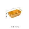 Cesta para Snacks de Acero Inoxidable Estilo Coreano con Asa, Cesta Dorada para Snacks Estilo Americano, Cesta para Pollo Frito, Contenedor de Plato para Comida Frita