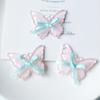 Nuevos accesorios de joyería de mariposa transparentes y dulces, accesorios para el cabello, material de bricolaje hecho a mano pj1505
