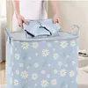 Bolsa de Armazenamento para Colcha Margarida Grande Capacidade Roupas Sazonais Saco de Embalagem para Mudança Algodão Colcha Roupas Bolsa de Embalagem Doméstica
