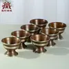 Buda Yuan Huifu Juego de Cuencos de Bronce Cuenco de Suministro de Agua para el Hogar Taza de Suministro de Agua Suministros de Buda Decoración del Hogar