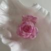 Horquilla de estilo coreano de alta gama con diseño de flor de ácido acético, estilo francés, pinza de agarre con pétalos frescos y dulces, pinza de tiburón simple, accesorios para el cabello