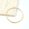 Anel Liso Japonês e Coreano Novo Pulseira de Aço Titânio Círculo Fino Simples Versátil Ouro 18K Pulseira Brilhante de Aço Inoxidável para Mulheres Venda por Atacado