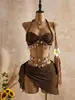 Artículos Populares de Venta Caliente Europeos y Americanos en Stock: Traje de Baño de Dos Piezas para Vacaciones en la Playa para Mujer, Conjunto de Tres Piezas a la Moda, Exclusivamente para Suministro de Comercio Electrónico Transfronterizo
