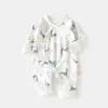 Ropa de una pieza para recién nacidos Otoño e Invierno Algodón Puro Mameluco de Mariposa para Bebé Ropa sin Costuras Atuendo de Monje para Recién Nacidos Mameluco de Primavera y Otoño para Bebé