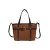 Yozzi 2026 bolso de mano tipo tote patchwork texturizado versátil de principios de otoño, gran capacidad, bandolera clásica de moda para mujer