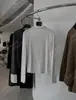 DestacadoYuran 26 Nueva Camiseta Básica de Punto Canalé Elástico Modal Peinado en Anillo de Principios de Otoño con Cuello de Encaje
