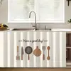 Cortina Cubierta para Gabinete de Cocina, Cinta Mágica Autoadhesiva Sin Taladro para Cubierta de Zapatero y Armario, Cortina Protectora Solar y a Prueba de Polvo al por Mayor