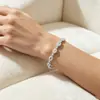 Ziyu Estilo Europeo y Americano Lujo Ligero Moda Versátil Joyería de Moda Zirconia que No se Desvanece Alta Gama Creativo Pulsera Multiespecificación