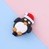 Accesorios para el cabello infantiles de Navidad lindos de dibujos animados clip de pato de goma blanda muñeco de nieve alce pasador para el cabello bebé pelo roto Liu clip de la costa