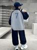 Roupa Infantil Conjunto Outono para Meninos 2026 Novo Estilo para Crianças Maiores, Polo Esportivo e Moletom Estilosos para Meninos
