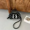 Bolso bandolera de lunares estilo chica dulce coreana, simple y elegante, nueva moda otoño 2026, bolso de hombro y axila de gran capacidad