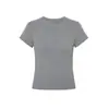 Camiseta Ajustada para Mujer, Estilo Veraniego, Favorecedora y Favorecedora para la Figura, de Manga Corta