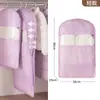 Capa de proteção contra poeira para roupas feita sob medida com janela de visualização espessa, bolsa de cabide para ternos, bolsa de armazenamento compacta e portátil para casacos e jaquetas de plumas