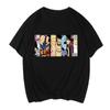 Camiseta Pirata de Anime de Verano para Estudiante Casual Estampada Manga Corta Rey del Mar Talla Extra Luffy Saab Top
