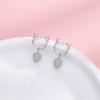 Brincos de Gato Fofo Jade Hetian Elegantes Exquisitos Doce Curto Contas Redondas de Jade Brincos de Gatinho Joias Hanfu Femininas