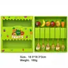Juego de Cubiertos de Acero Inoxidable para Postre y Tenedor, Cuchara de Manzana Linda de Dibujos Animados, Tenedor para Snacks, Cuchara para Revolver Café, Tenedor y Cuchara para Fruta, Caja de Regalo