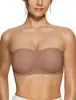 Comercio Exterior Amazon Talla Grande Europea y Americana Sujetador sin Tirantes sin Aros, Minimiza Busto Grande, Sujetador de una Sola Pieza sin Costuras