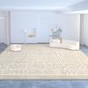 Alfombra Sala de Estar Resistente a la Suciedad Fácil de Cuidar Simple Lujo Ligero Absorbente Antideslizante Cachemir Manta para Mesa de Café Hogar Resistente al Desgaste Manta para Sofá