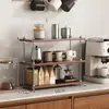 Novo rack de armazenamento estilo vintage para sala de estar e escritório, organizador de espaço de mesa, rack multifuncional para colocar garrafas de água e perfumes