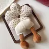Goma para el pelo con forma de trasero de Mickey y flor para niñas, Cuerda para el pelo linda con rayas y forma de pie, Cuerda para el pelo de dibujos animados divertida para moños y coletas