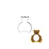 Molde Cortador de Galletas de Dibujos Animados Acero Inoxidable Molde para Pan al Vapor Cabeza de Conejo Blanco Molde para Galletas con Relieve para Hornear C