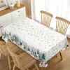 Exclusiva transfronteriza, popular serie de manteles navideños con estampados de alta definición que presentan a Santa Claus, muñecos de nieve y diseños florales, perfectos para la decoración de la mesa festiva