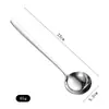 Cuchara Redonda Profundizada de Acero Inoxidable 316, Cuchara Engrosada de Mango Largo para Uso Doméstico, Cuchara para Mezclar Postres 304, Cuchara de Sopa
