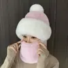 Chapéu Masculino de Inverno para Ciclismo Máscara Fria Cachecol de Pescoço Quente de Inverno Chapéu Pulôver Chapéu Espesso à Prova de Vento com Forro de Lã Proteção de Orelha para Mulheres