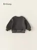 Roupa Infantil Bangxuan Moletom para Meninos Gola Redonda Solto Pulôver para Crianças Estampa de Desenho Top Infantil Casual Roupa de Outono