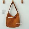 Outono Nova Bolsa de Grande Capacidade Bolsa Feminina de Veludo Bolsa Tote Estudantes Universitários Bolsa Transversal Bolsa de Ombro para Viajantes na Moda